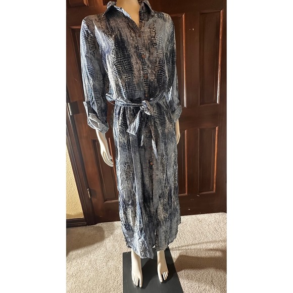 Fashion Nova Jolene Midi Shirt Dress Size Large - Picture 1 of 1